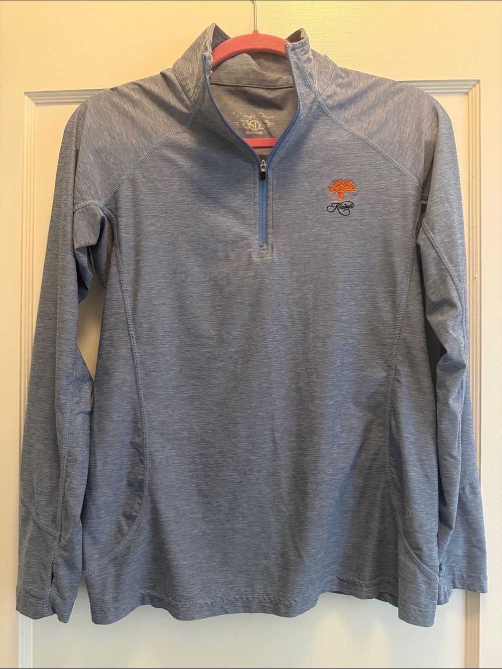 Straight Down Kiawah Women’s Golf Quarter Zip Pullover Blue M